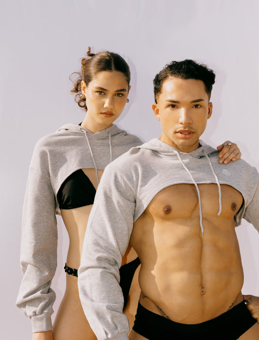 JUST ENOUGH — Cropped Hoodie (Unisex)