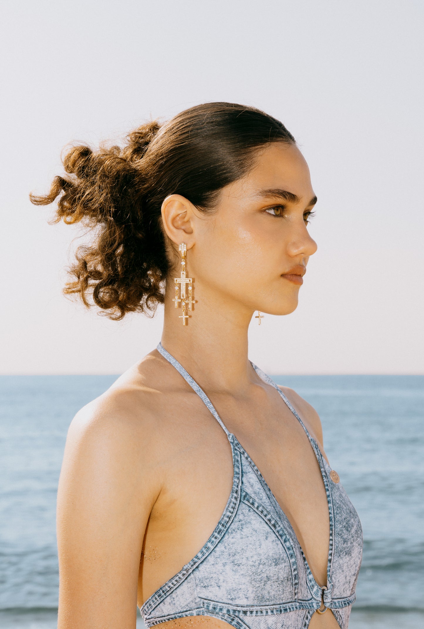 DENIM ROYALTY — Multi-Way Cutout Swimsuit